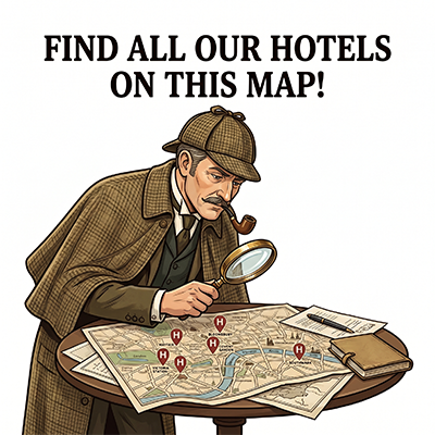 Check out the location of all the hotels we list
